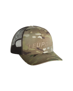 Leupold Wordmark Trucker Hat MultiCam Adjustable Snapback OSFA