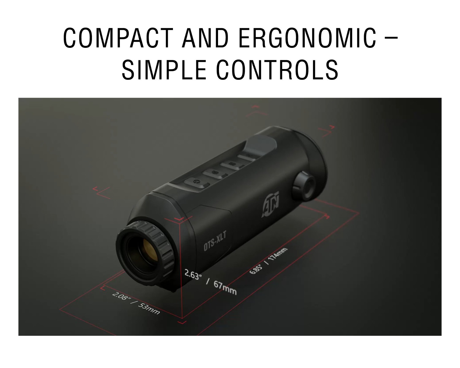 Monocular térmico ATN 2-8x OTS-XLT 160x120