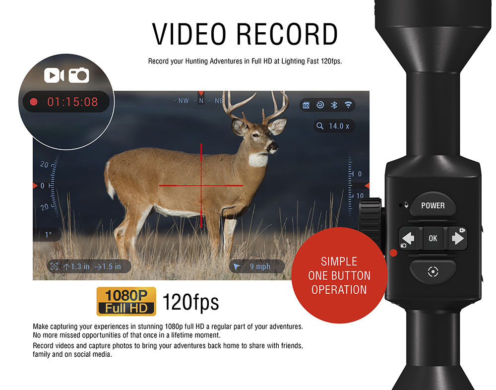 ATN X-Sight 4k 3-14x Hunting Rifle Scope | DGWSXS3144KP | Night