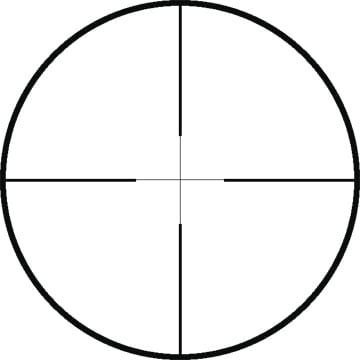 Circular crosshair target icon with vertical and horizontal lines through the center