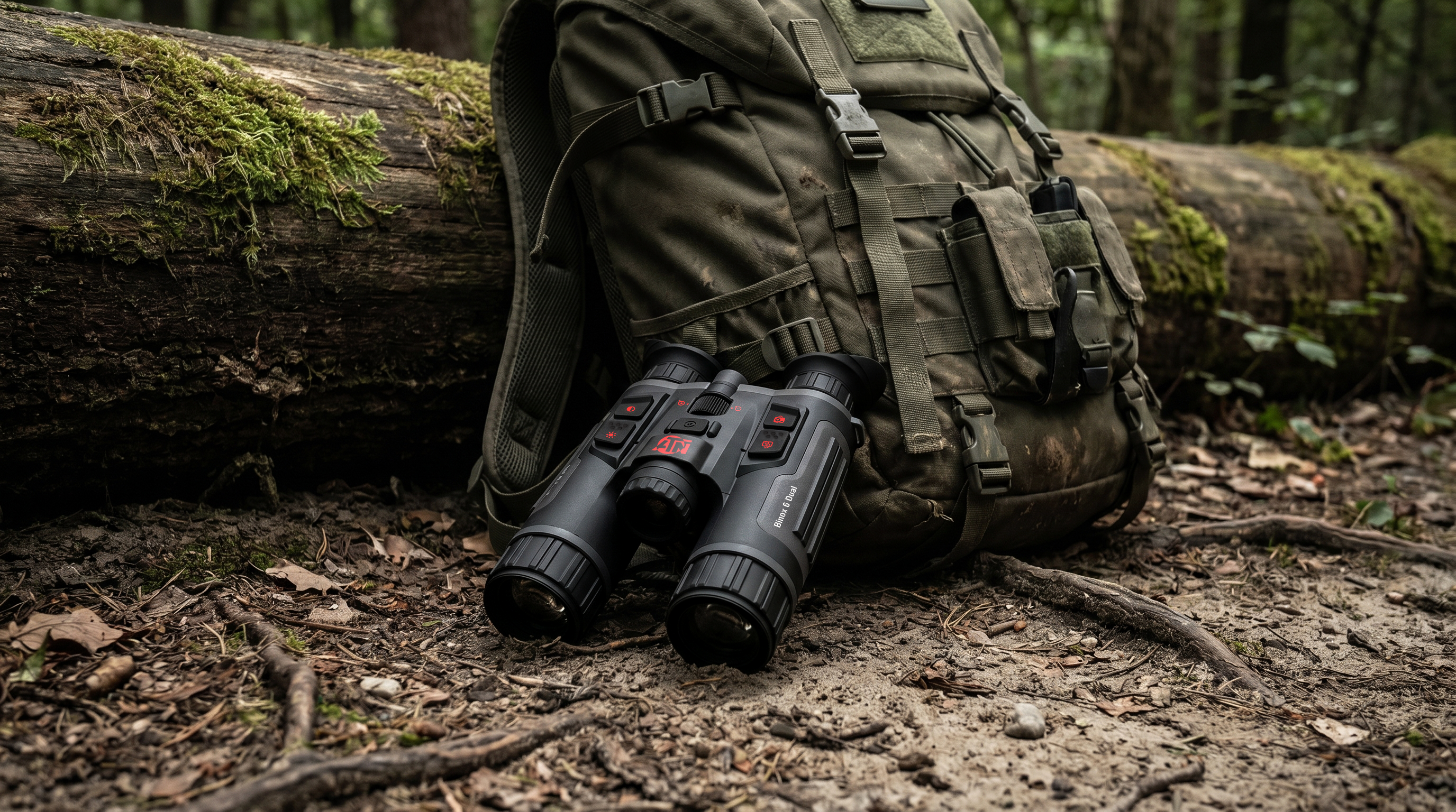 ATN Binox 6 Dual Multispectral Binoculars, 6-48x, 256×192 Sensor, Day/Night/Twilight 4K UHD, Built-in LRF