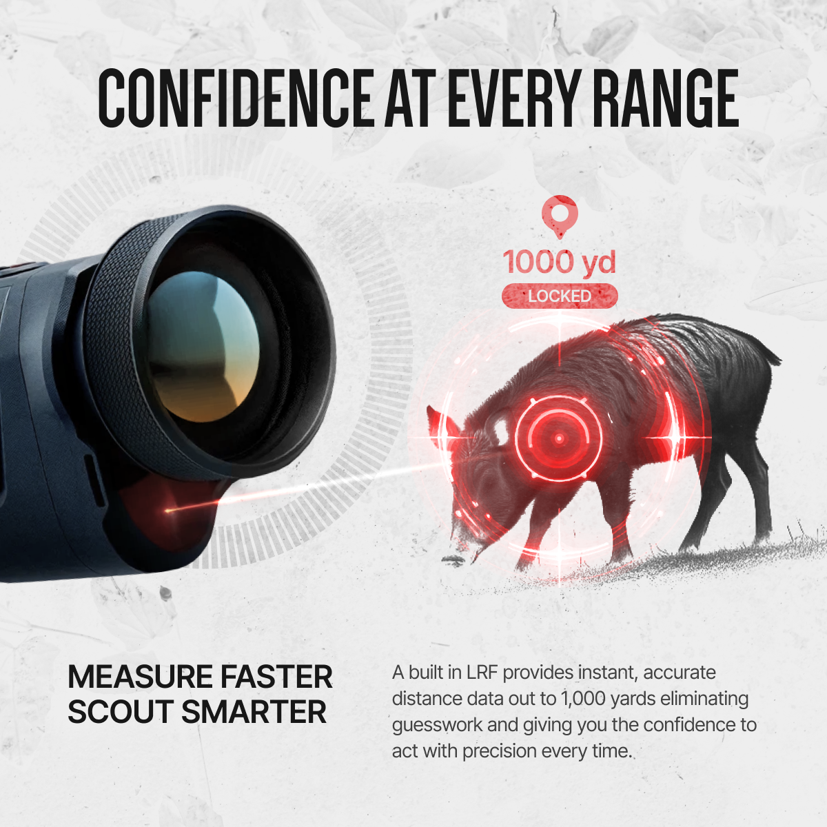 ATN BlazeHunter XD Thermal Monocular, 2–16x, 1280×1024 Sensor, 12μm, ≤15 mK NETD, Built-in LRF