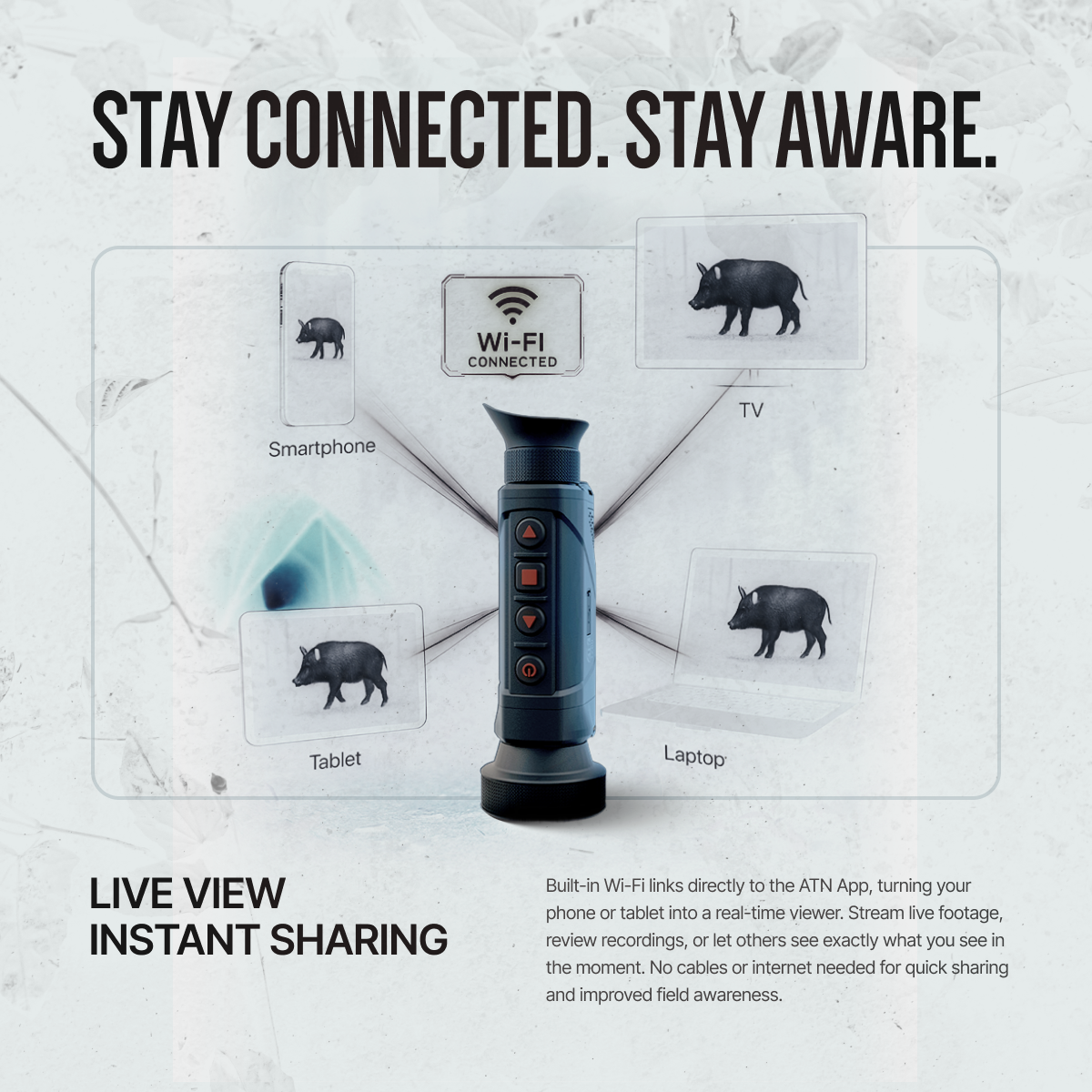 ATN BlazeHunter XD Thermal Monocular, 2–16x, 1280×1024 Sensor, 12μm, ≤15 mK NETD, Built-in LRF