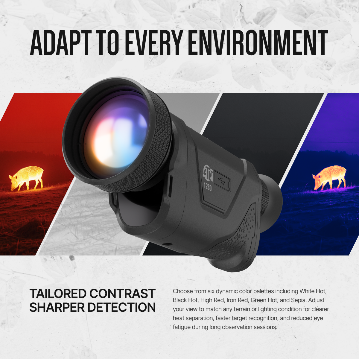 ATN BlazeHunter XD Thermal Monocular, 2–16x, 1280×1024 Sensor, 12μm, ≤15 mK NETD, Built-in LRF