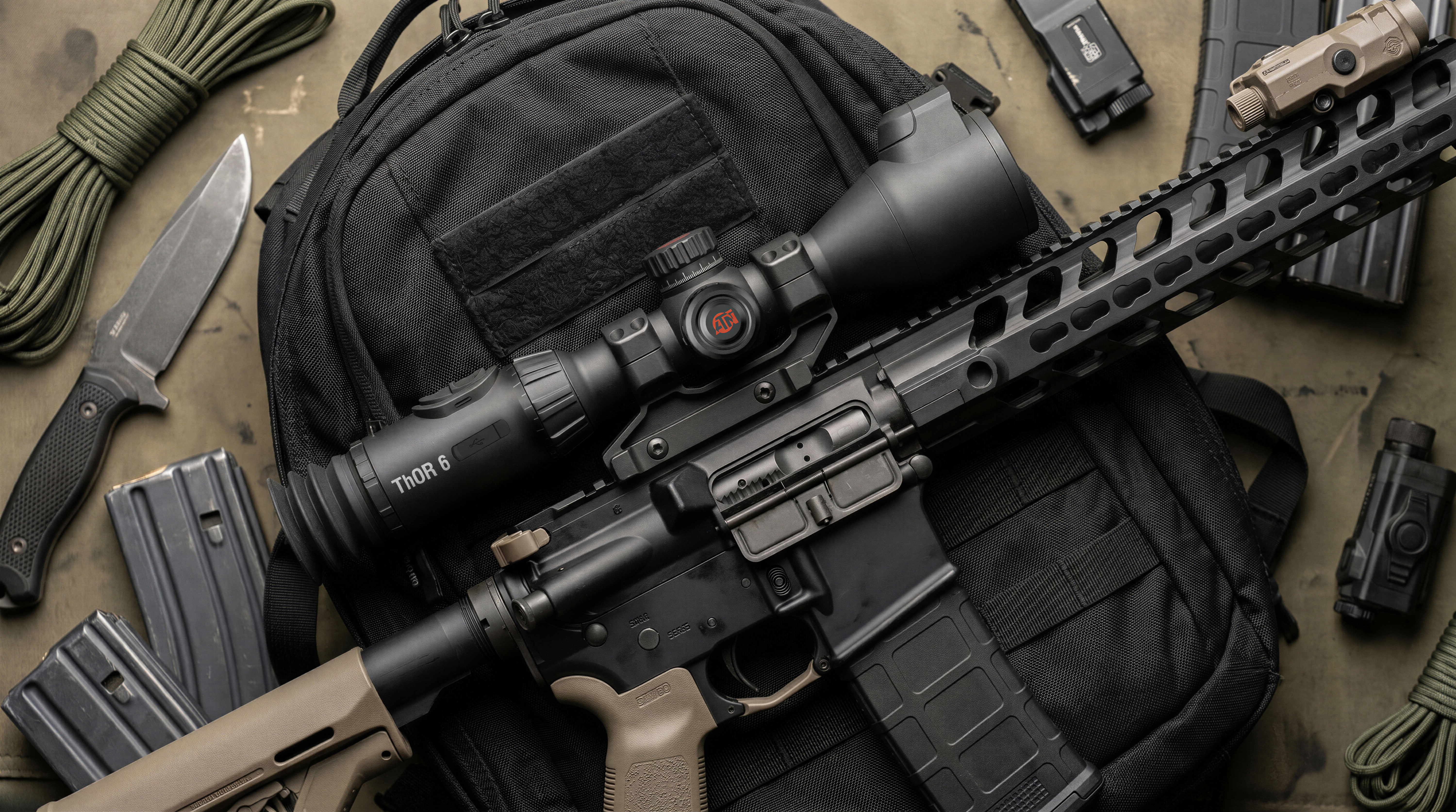 ATN ThOR 6 Elite Thermal Riflescope, 2–16x, 640×512 Sensor, 12μm, ≤15 mK NETD, Built-in LRF