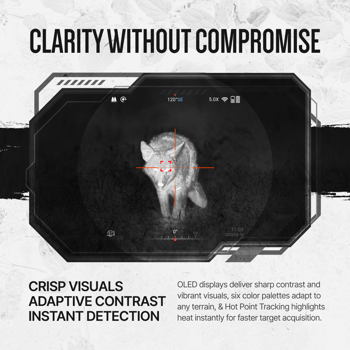 ATN ThOR 6 Mini Compact Thermal Riflescope, 2.5–20x, 384×288 Sensor, 12μm, ≤18 mK NETD