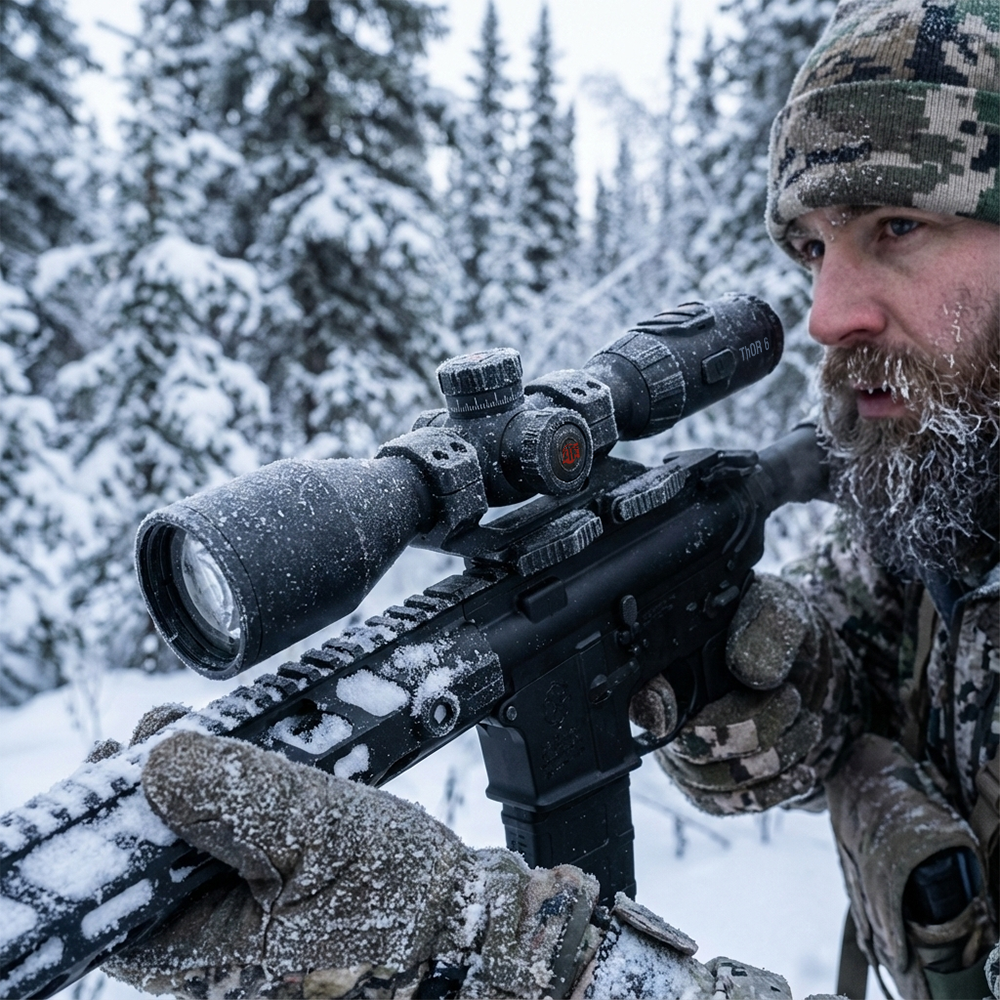 ATN ThOR 6 Elite Thermal Riflescope, 3.5–28x, 384×288 Sensor, 12μm, ≤15 mK NETD