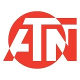 ATN logo: white stylized letters inside a red circle.