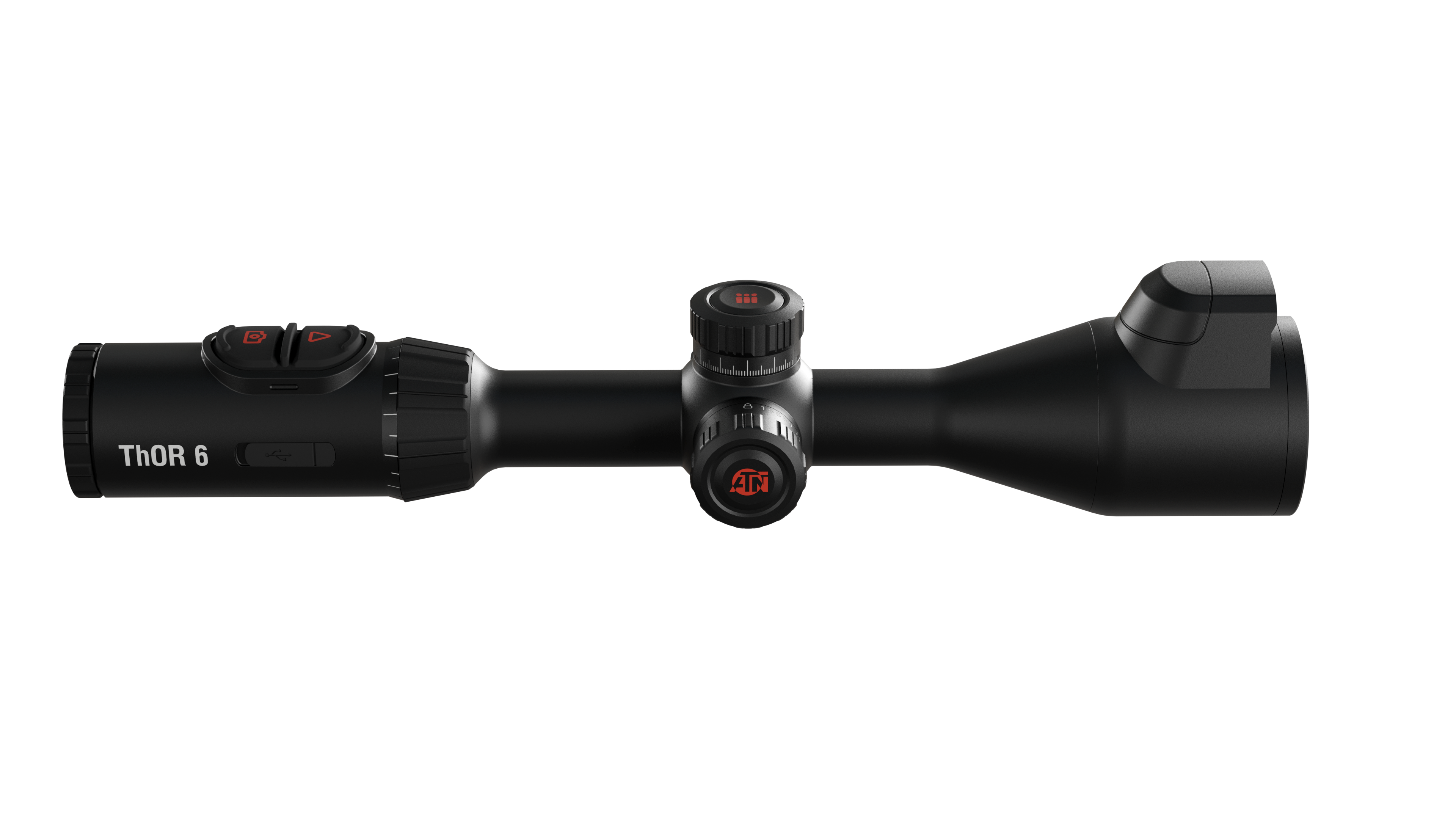 ATN ThOR 6 Elite Thermal Riflescope, 3.5–28x, 384×288 Sensor, 12μm, ≤15 mK NETD, Built-in LRF